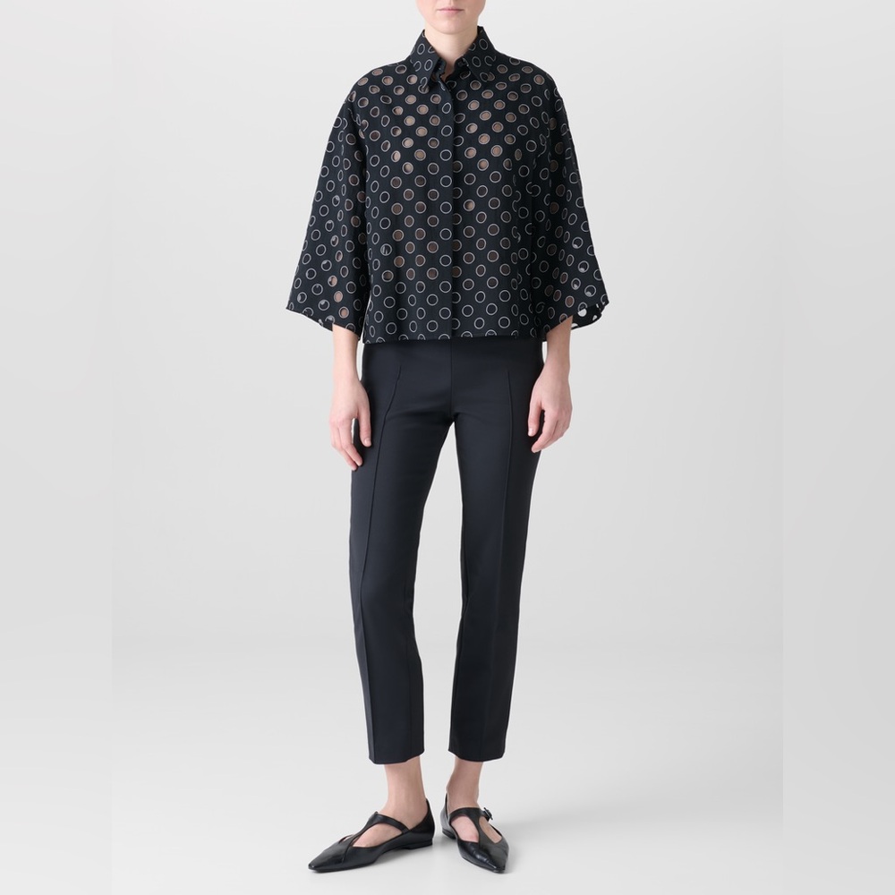 Akris Punto Black Slim Ankle Trousers